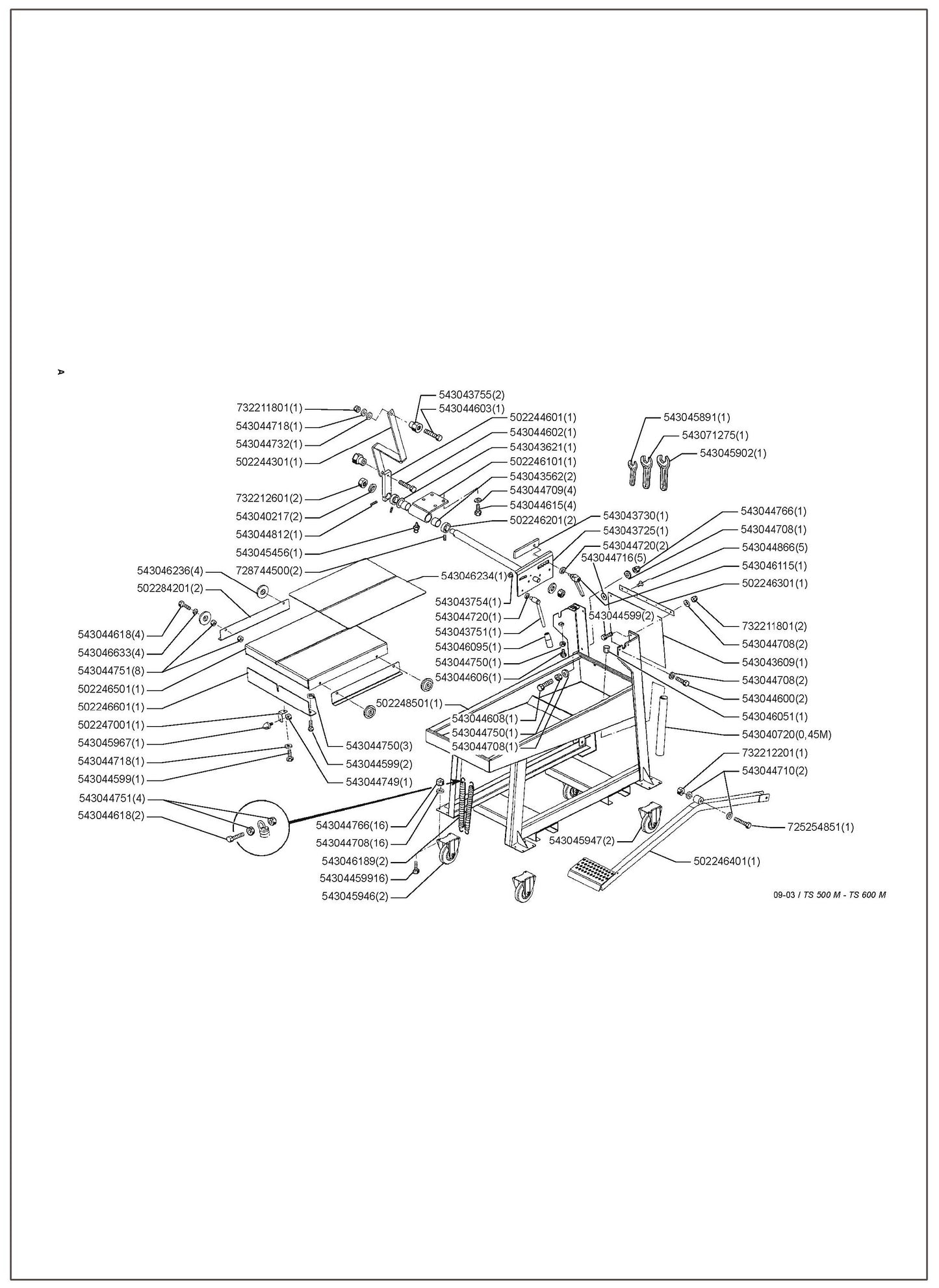 Image 5 Parts For TS 600 M By Husqvarna