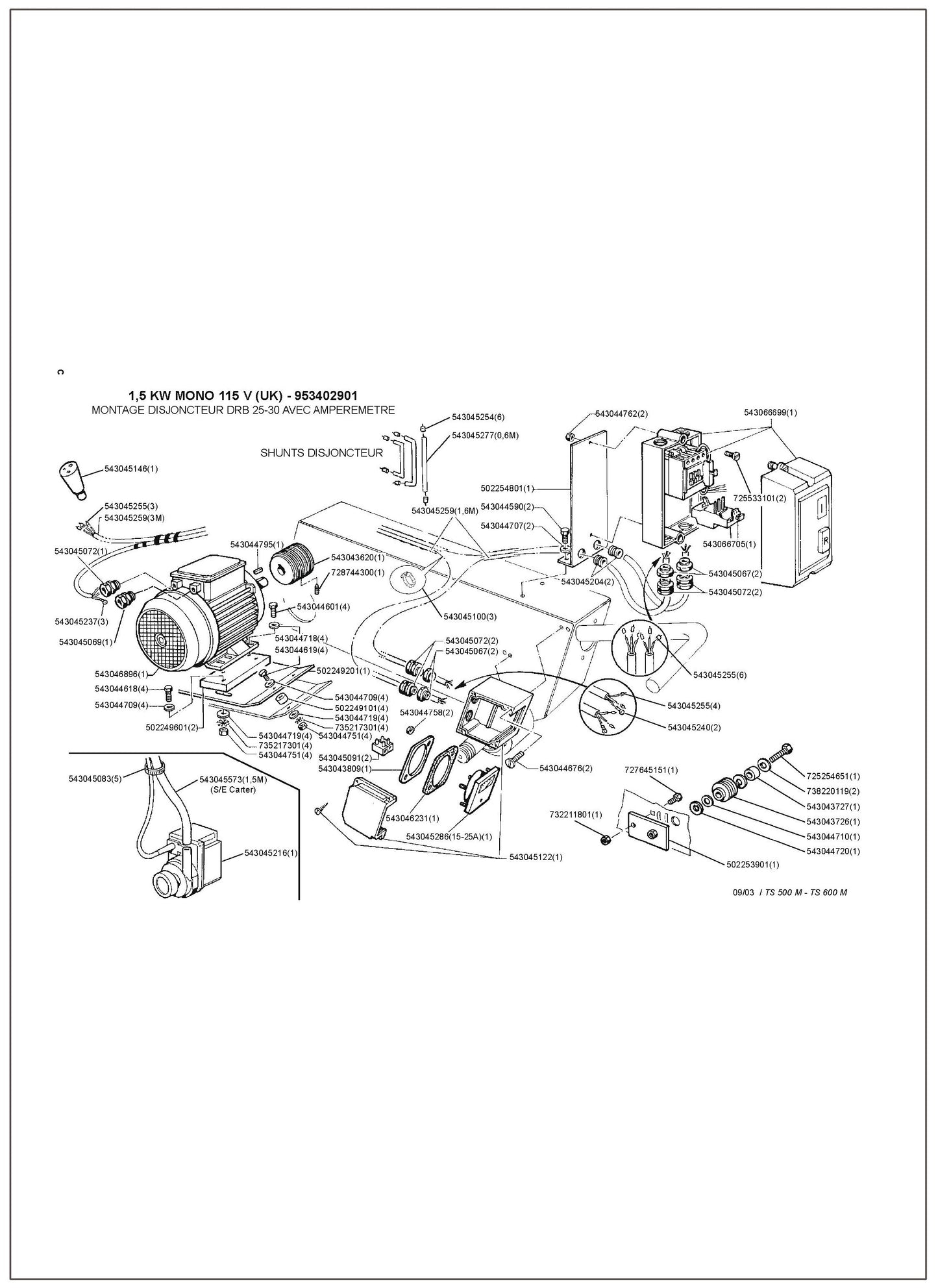 Image 7 Parts For TS 600 M By Husqvarna