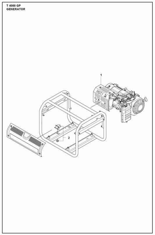 Generator Parts For T 4000 GP Parts By Husqvarna
