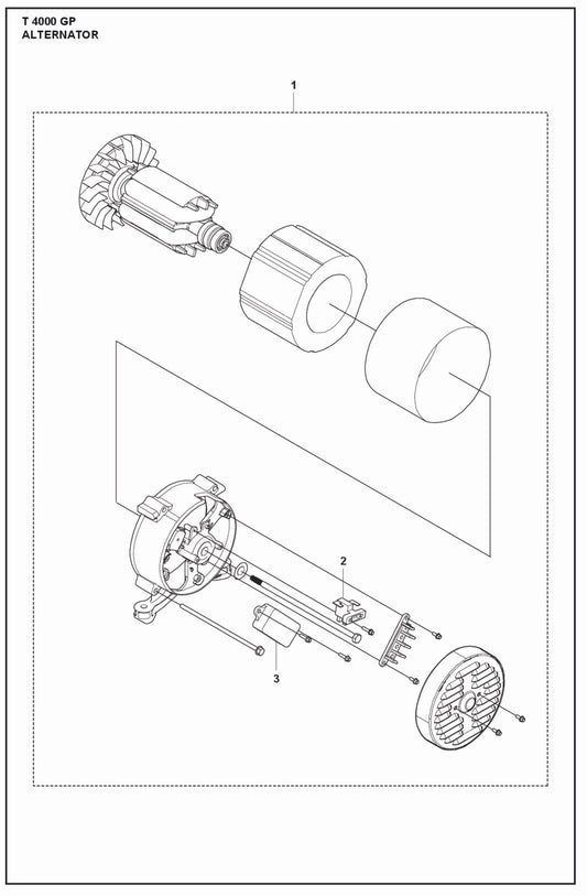 Alternator Parts For T 4000 GP Parts By Husqvarna