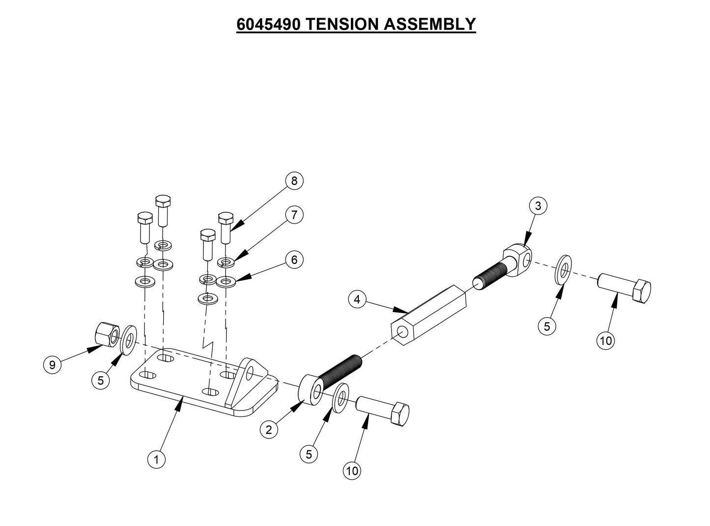 CC4120 /30EXL-3 Tension Assembly