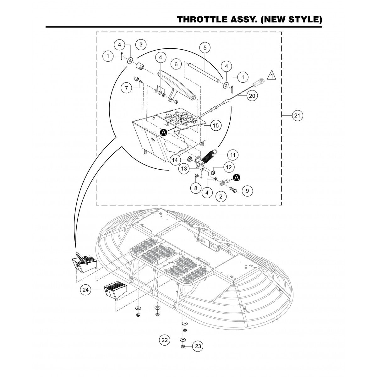 HHNG4 HHNG5 Throttle Assembly (New Style)