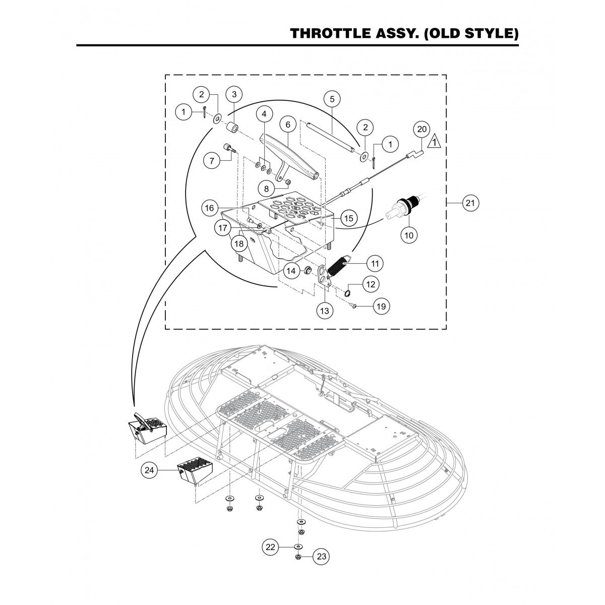 HHNG4 HHNG5 Throttle Assembly (Old Style)