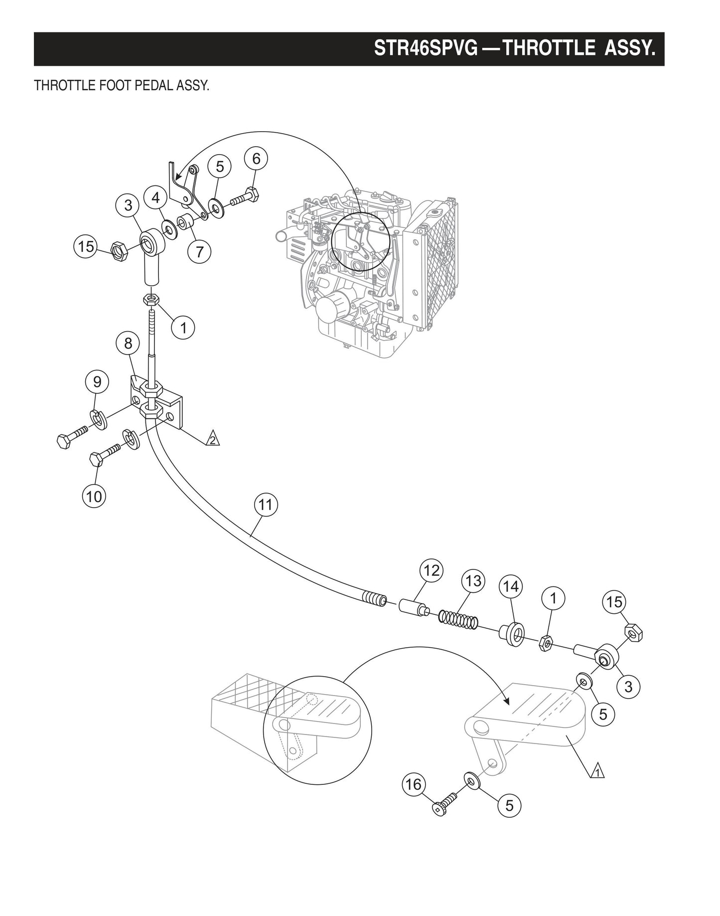 STR46SPVG STOW-Throttle Assembly