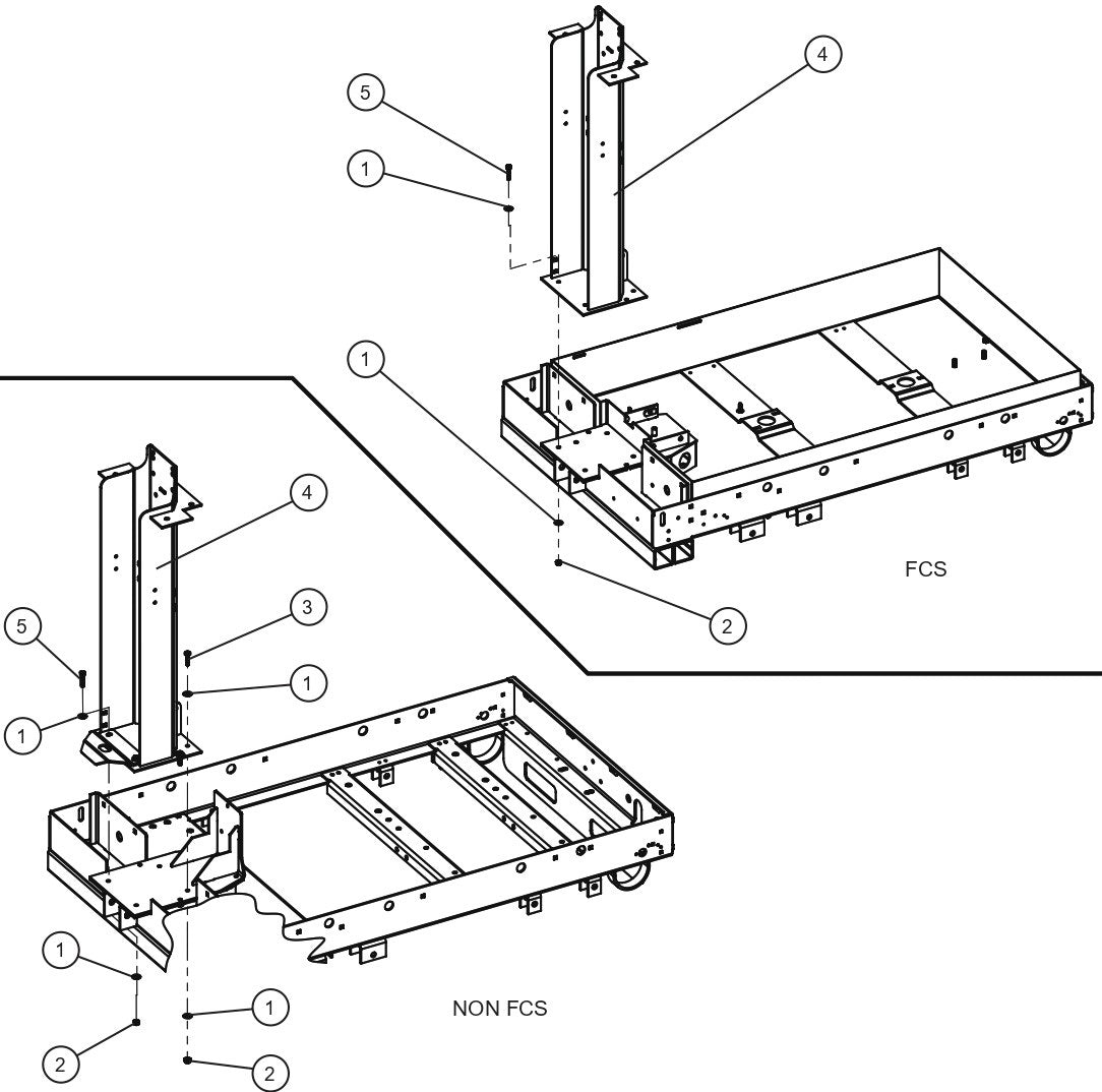 V Series Night-Lite Pro II Tower Pedestal Parts By Allmand