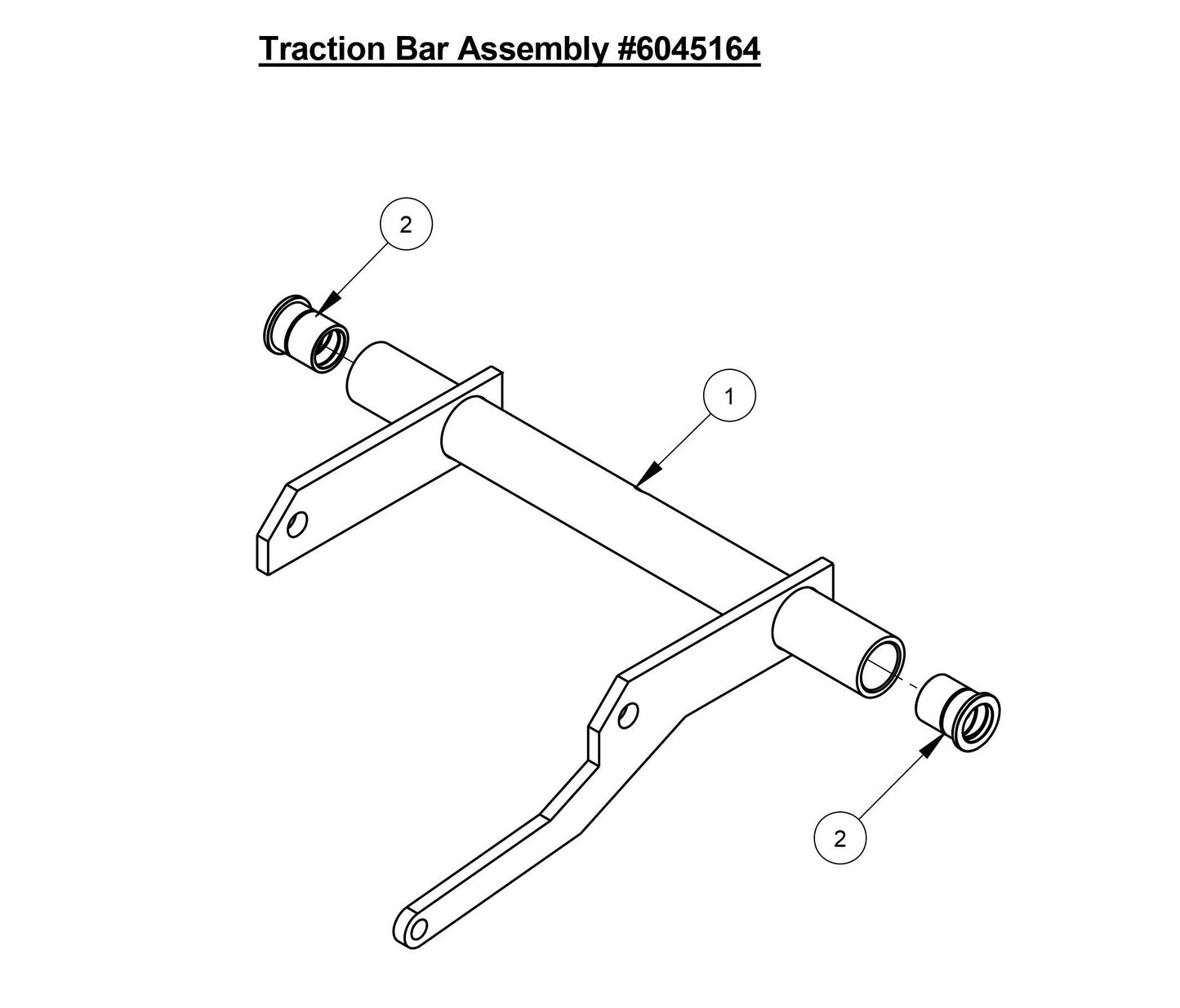 CC4120 /30EXL-3 Traction Bar Assembly