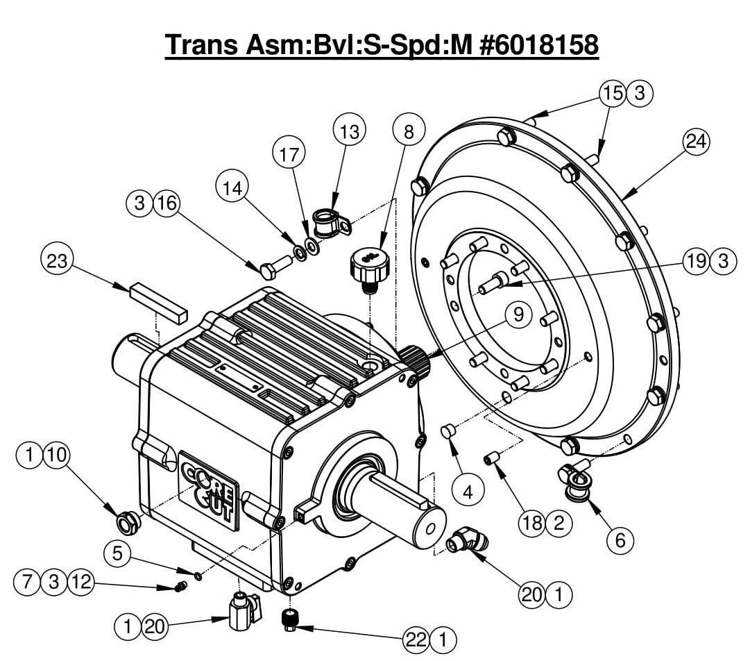 CC7574DK Trans Asm:Bvl:S-Spd:M