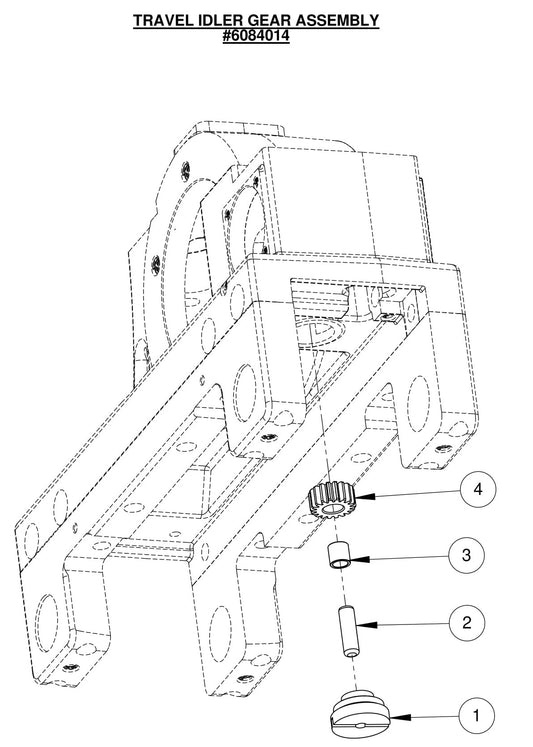 CC1600 Travel Idler Gear Assmbly