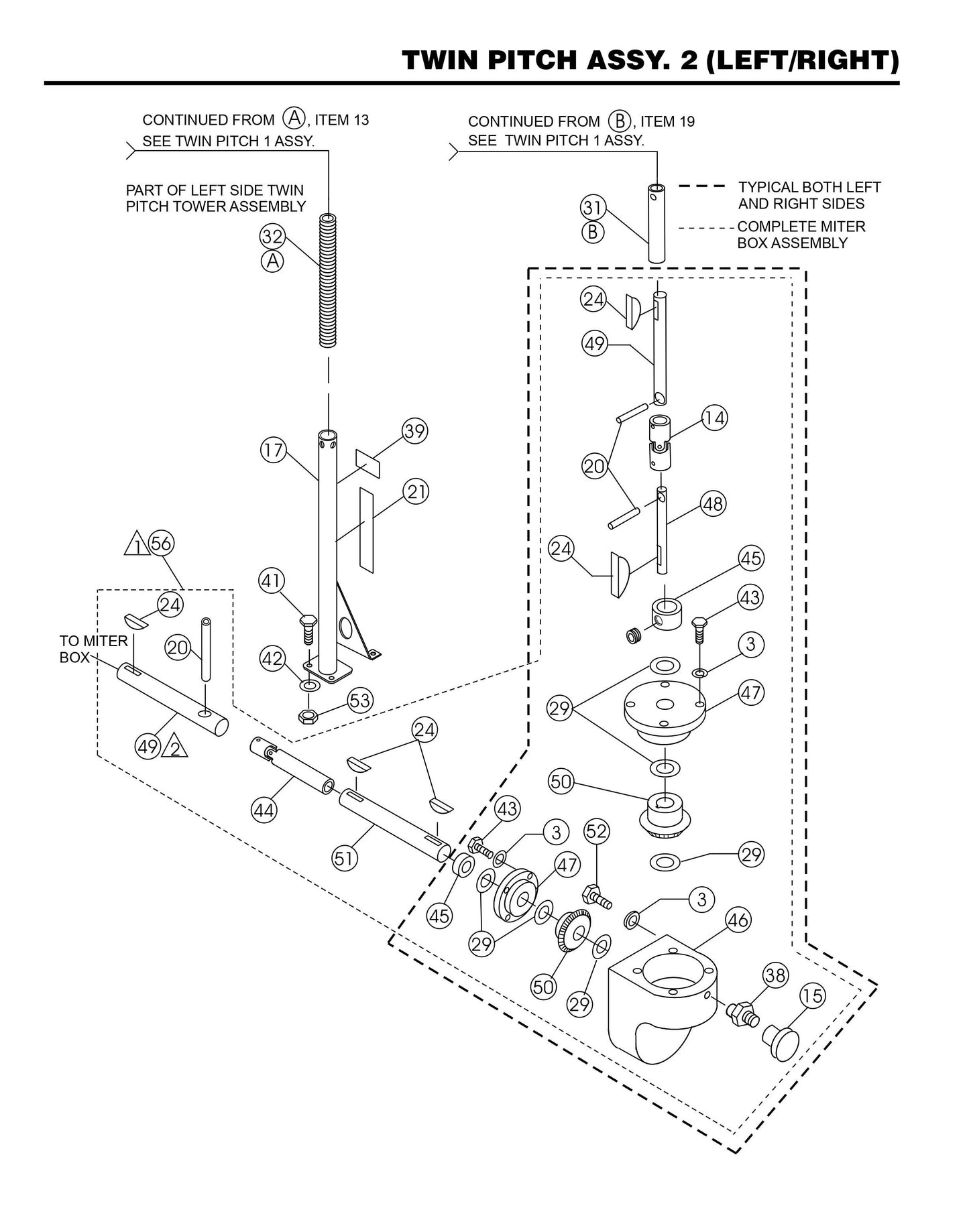 HHN31VTCSL5 Twin Pitch Assembly 2 (Left/Right)