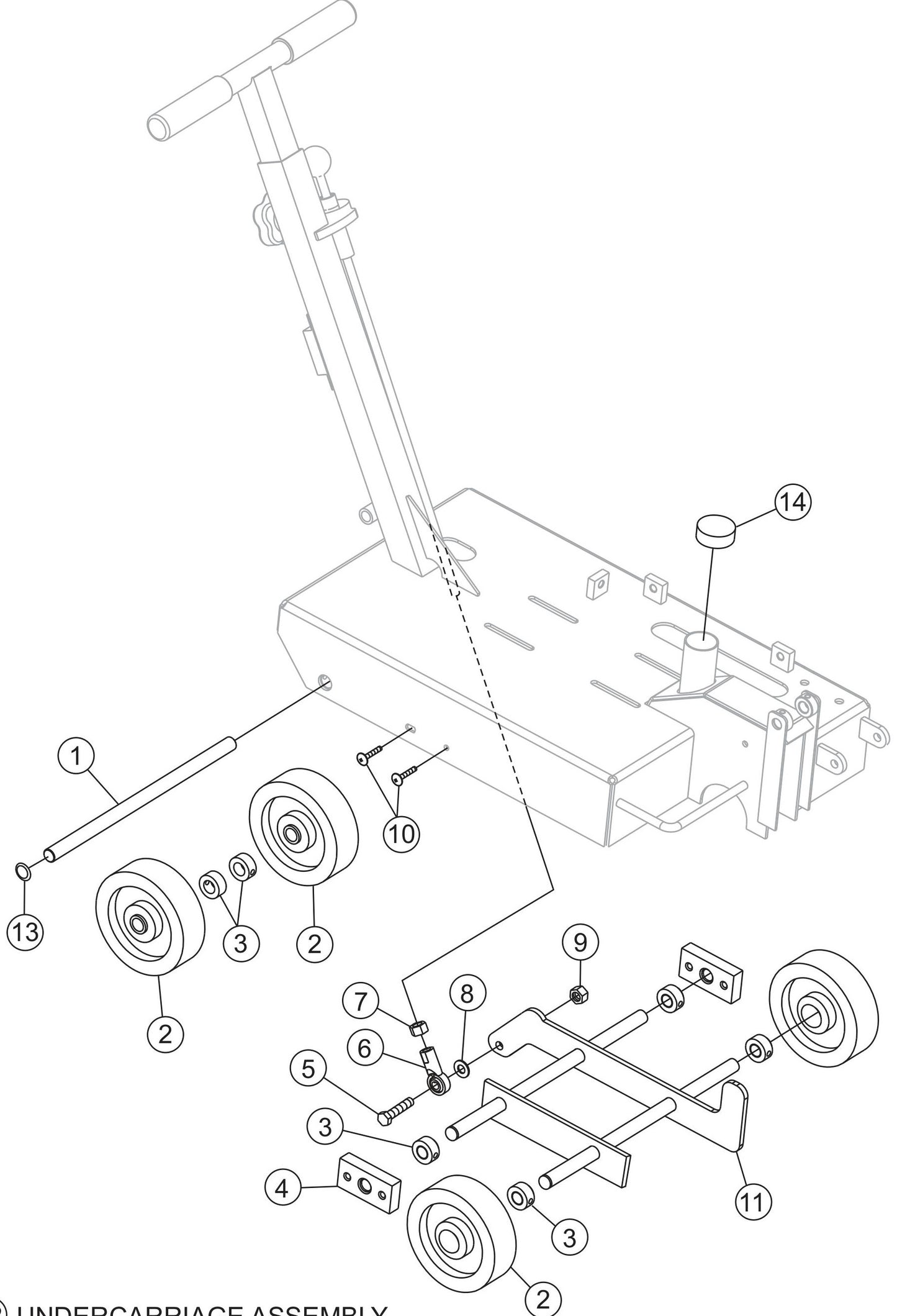 Undercarriage Assembly Parts For FCG1 Series by Multiquips