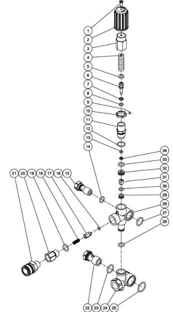 CBA-3003-0MHB/0MRB, CBA-4004-0MHB/0MKB/0MRB (sn:10239718-99999999) Unloader Assembly Parts by Mi-T-M
