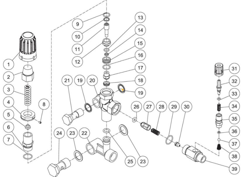 CD-1002-2MUC/2MUH, CD-1502-2MUC/2MUH, JP-1002-2ME1, JP-1502-2ME1 (sn:0-99999999) Unloader Assembly Parts by MI-T-M