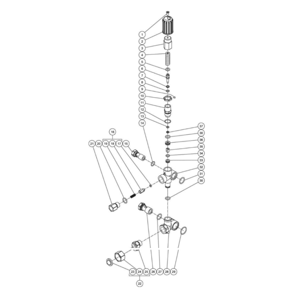 2703-8MHB, 2703-8MRB Unloader Assembly Parts By Mi-T-M