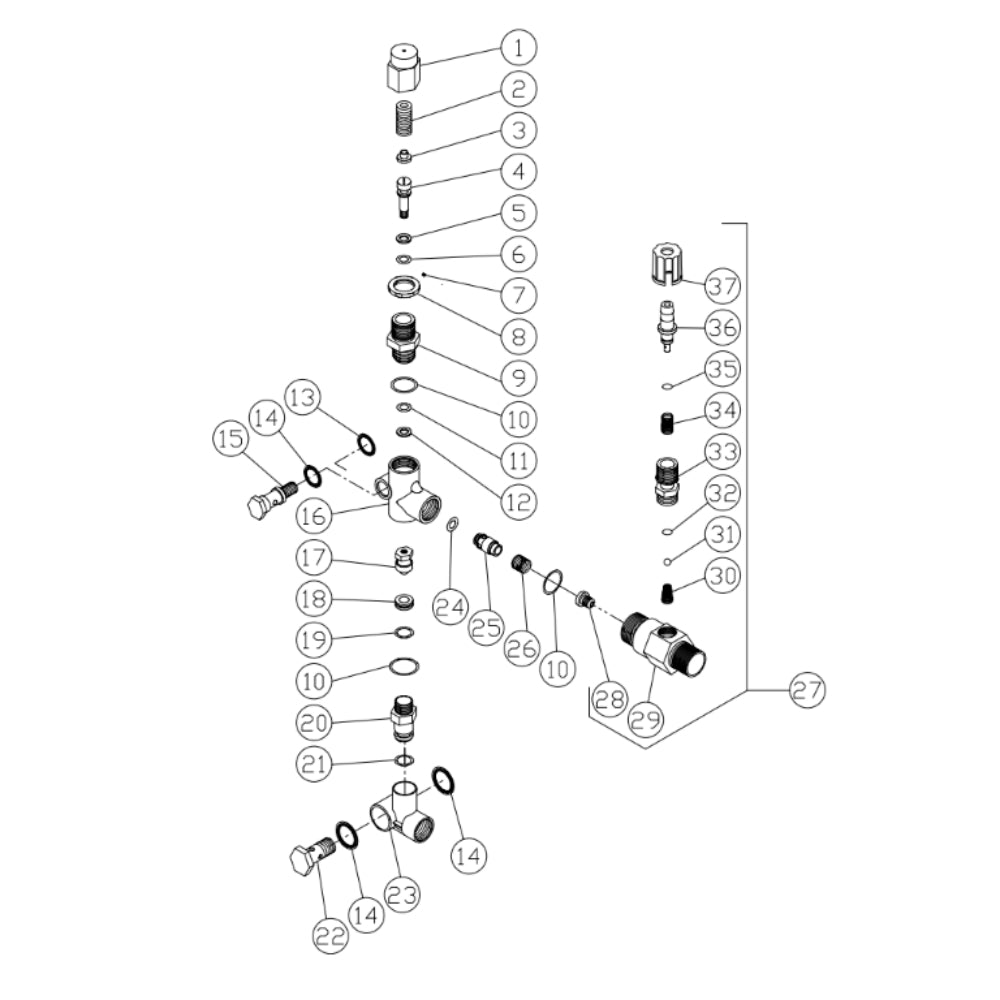 Unloader (8-0493) & Detergent Injector (46-0752) Assembly Parts By Mi-T-M