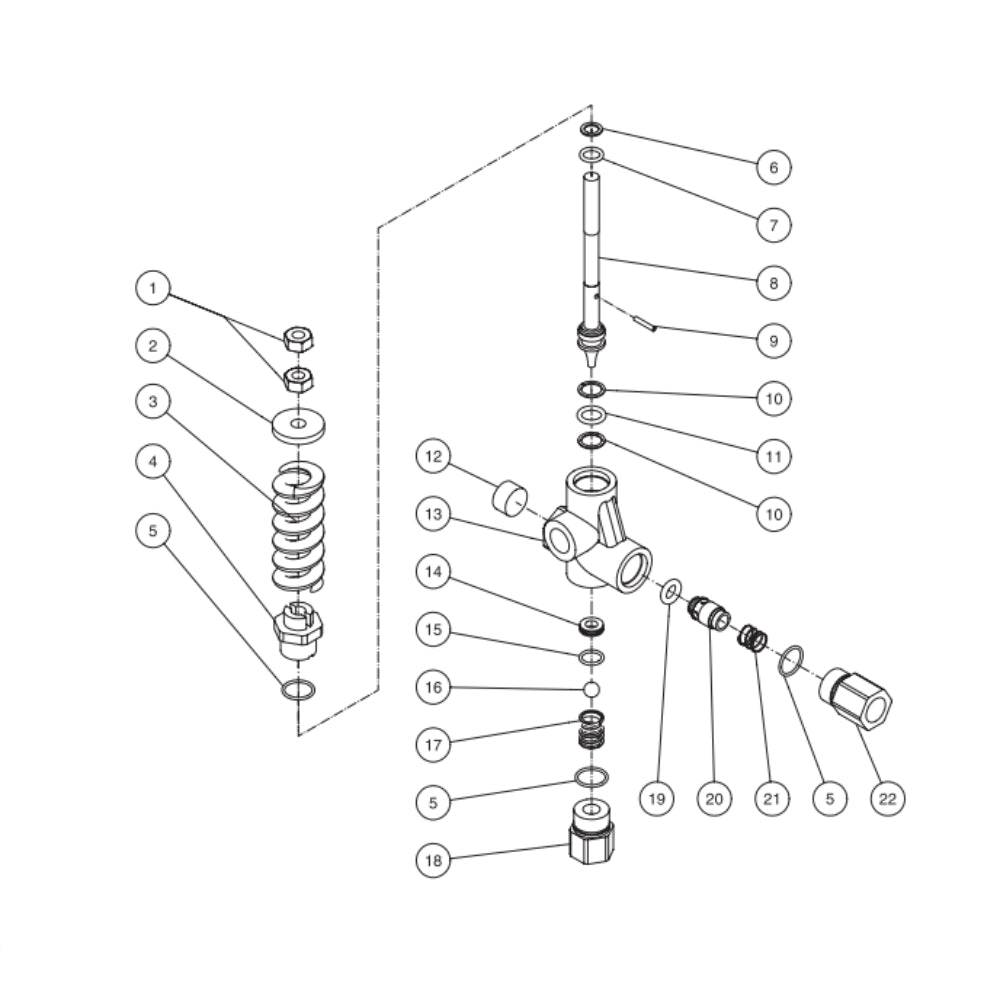 CWC-6004-2MGH, CWC-6004-3MGH, CWC-6004-4MGH Unloader Assembly Parts by MI-T-M