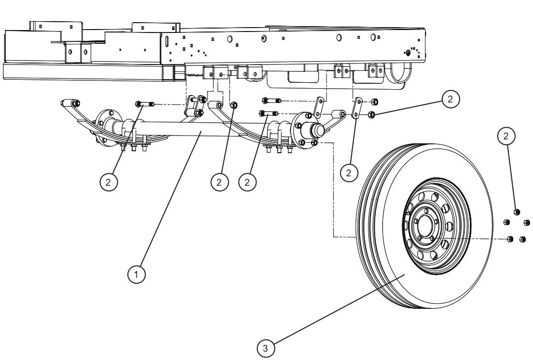 V Series Night-Lite Pro II Universal Frame and Axle Parts By Allmand