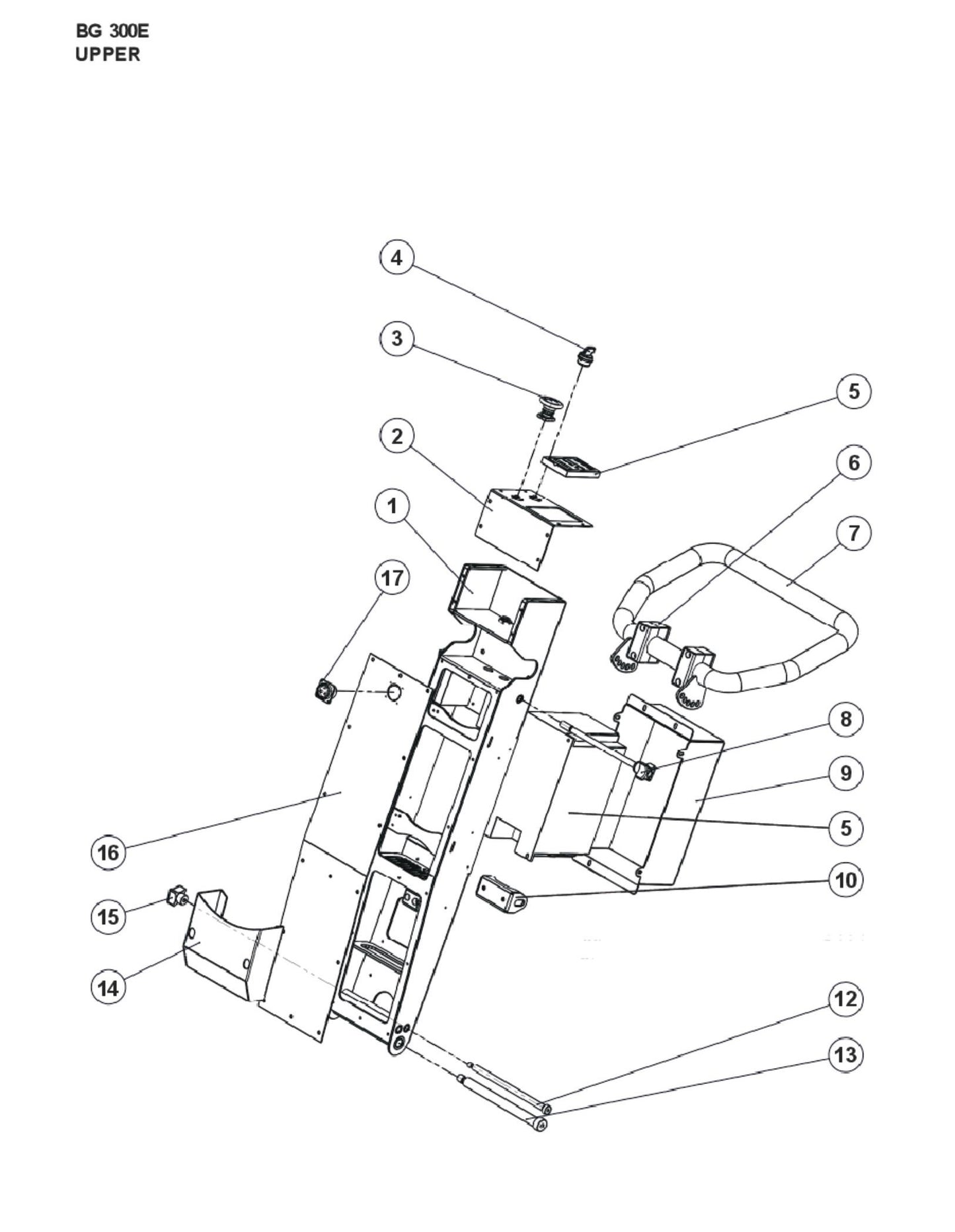 Upper Parts For BG 300 S By Husqvarna