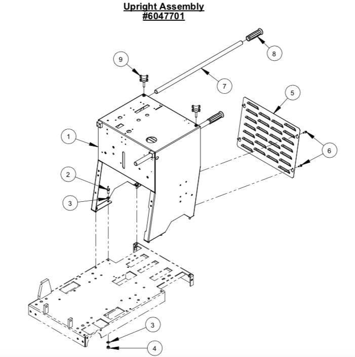 CC2500 Upright Assembly