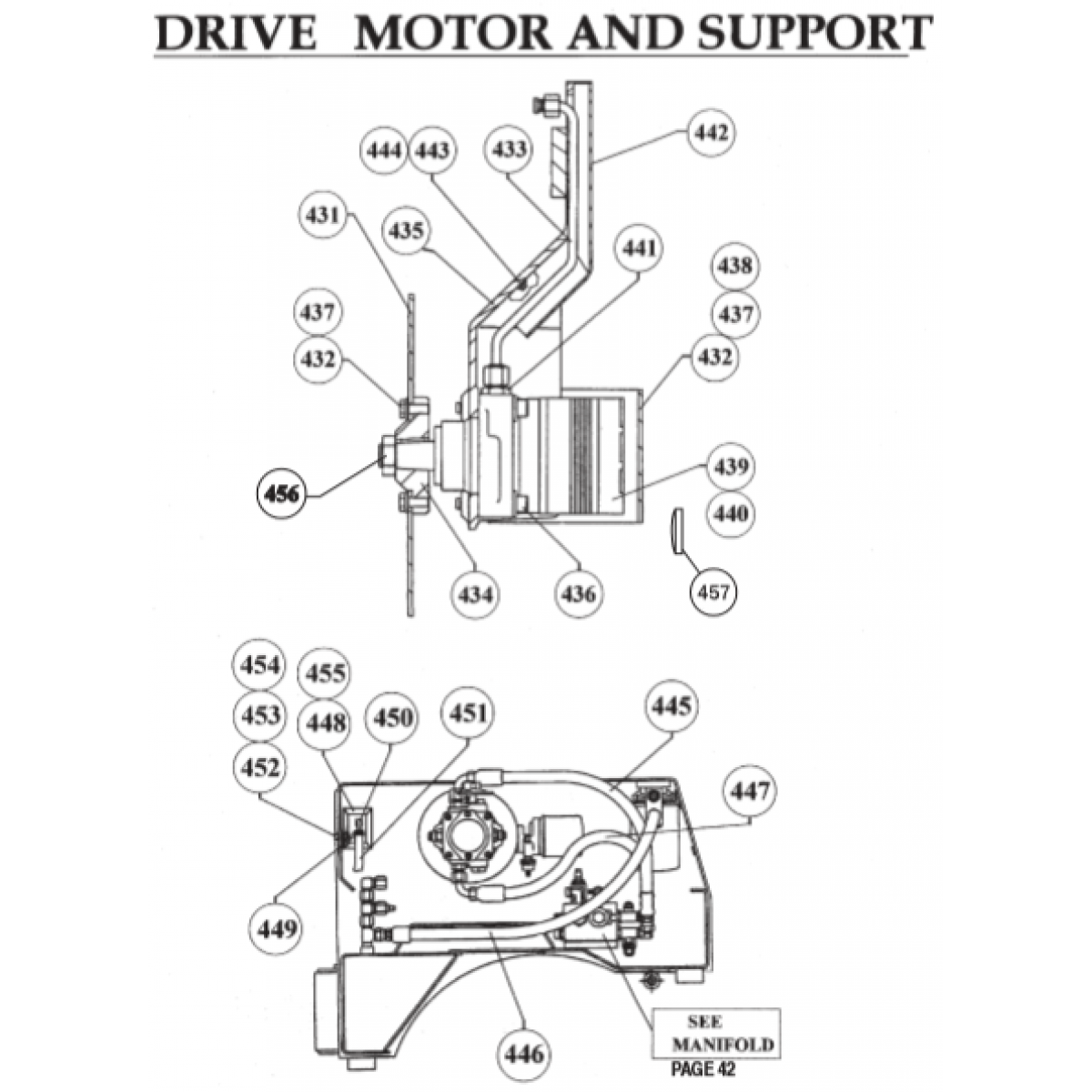 A VR-36HA —Drive Motor, Tubes, Hoses, Fuel Pump Parts By Multiquip