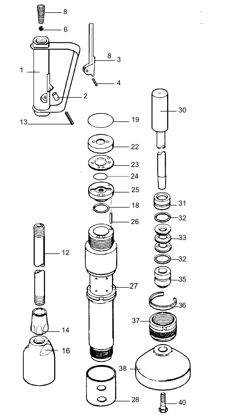 VS77 Tamper Assembly Parts By MBW