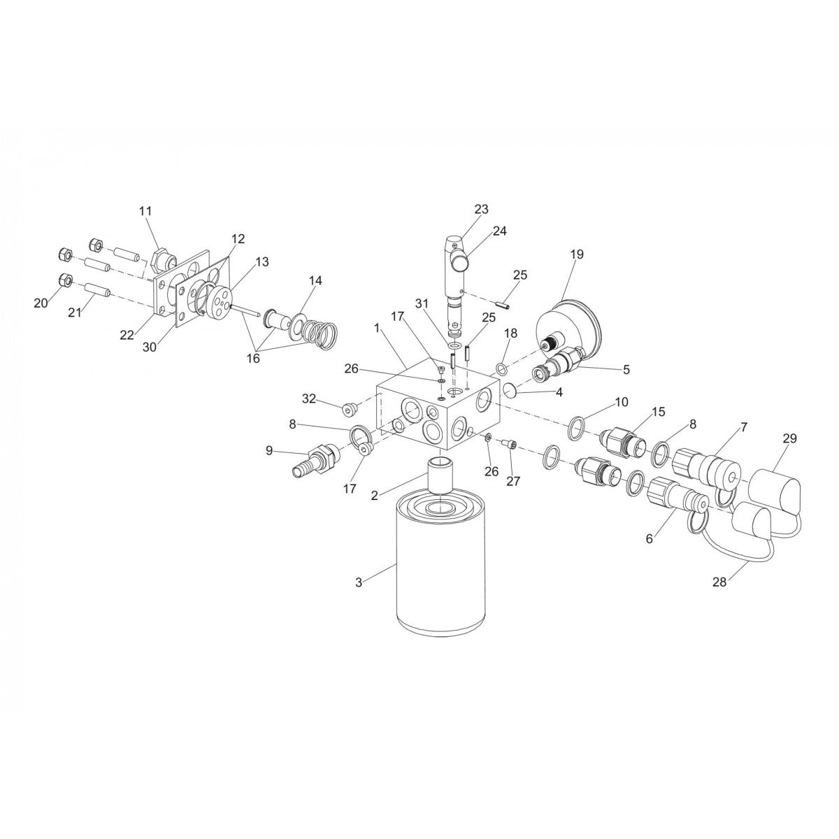 LP 9-20 E PAC (Valve block LP 9-20 E PAC)