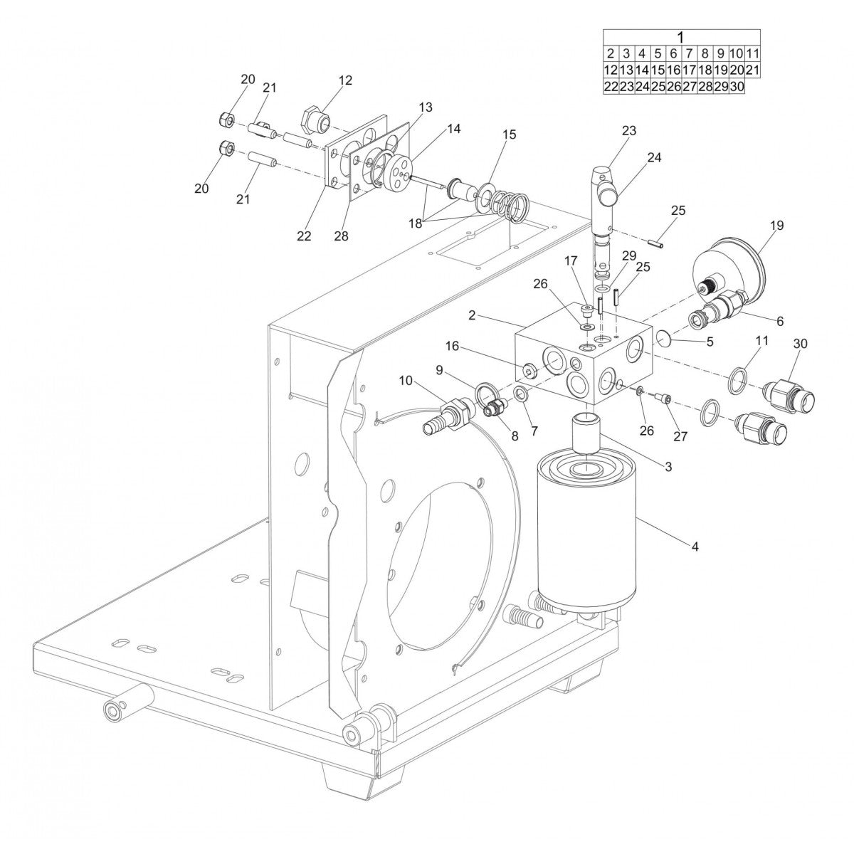 LP 9-20 P PAC (Valve block LP 9-20 P PAC)