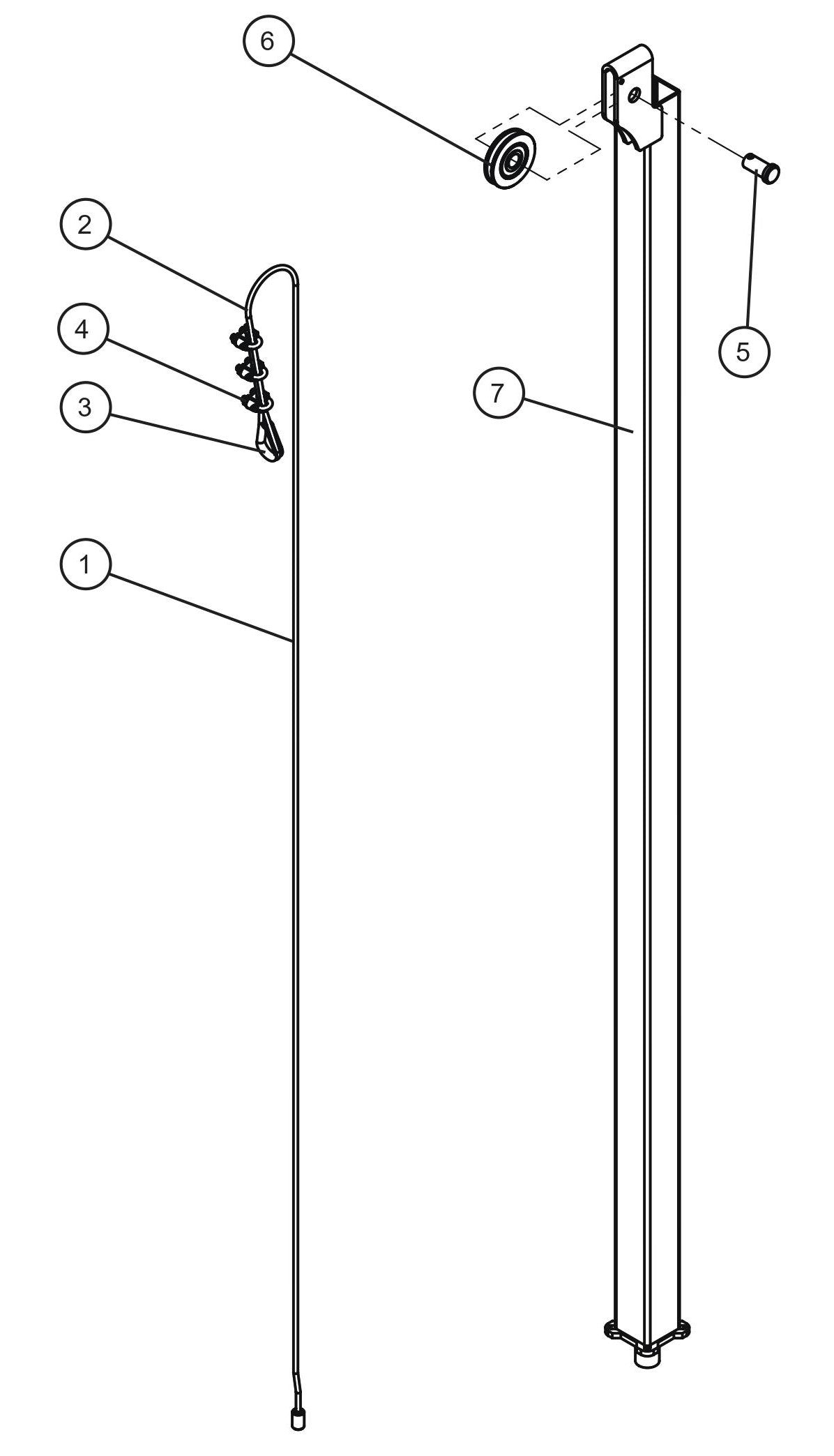 V Series Night-Lite Pro II Vertical Tower Parts New Style (5 of 5) Parts By Allmand
