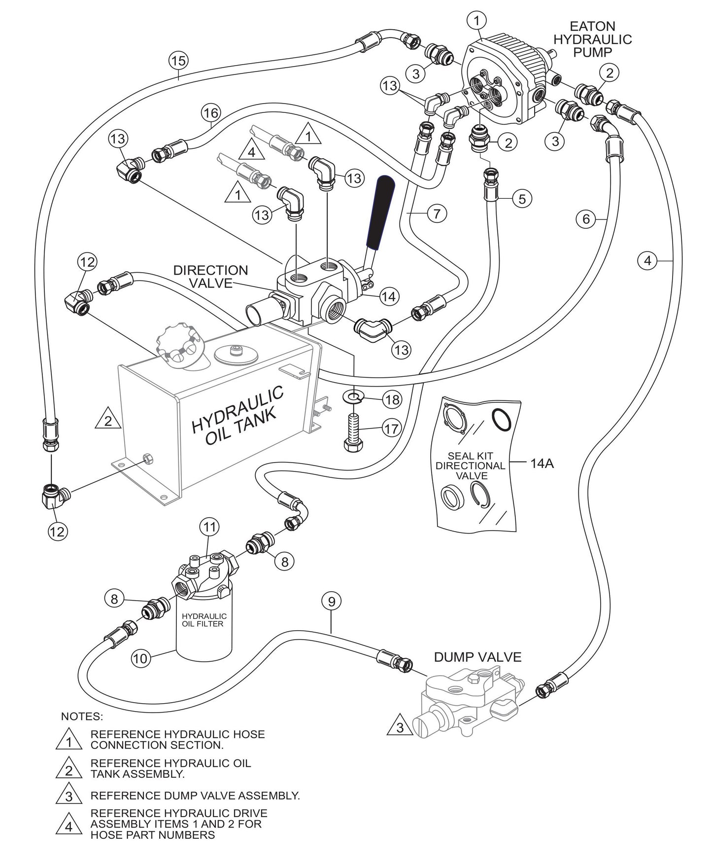 WBH-16 Eaton Hydraulic Pump Assembly Parts by Multiquip Whiteman