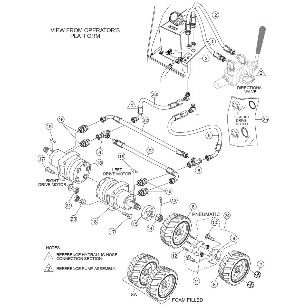 WBH-16 Hydraulic Drive 1 Assembly Parts by Multiquip Whiteman