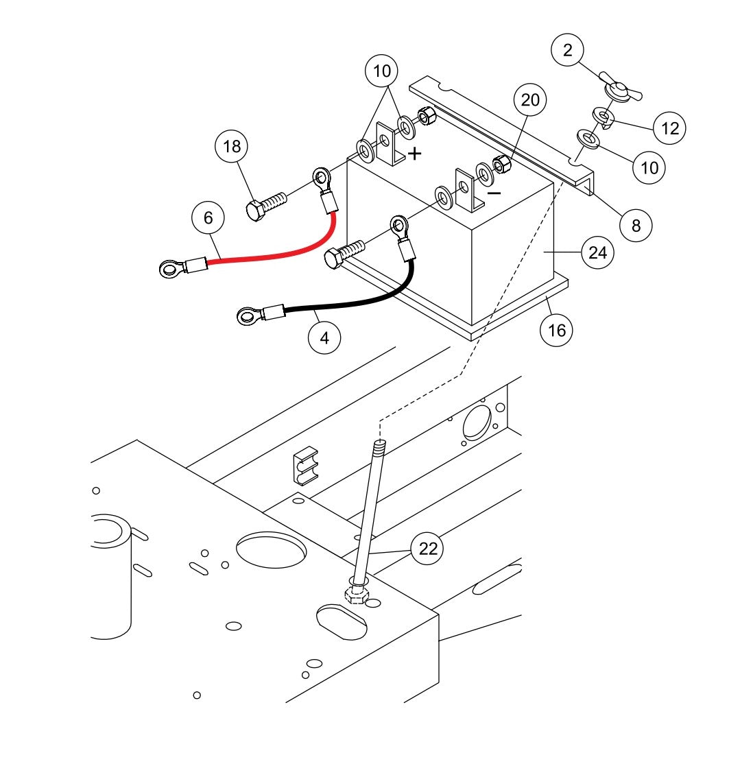 WBH-16EF Battery Assembly Parts by Multiquip Whiteman