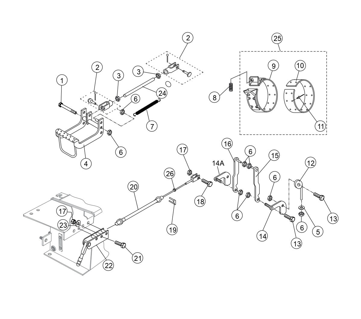 WBH-16EAWD Brake Assembly Parts by Multiquip Whiteman