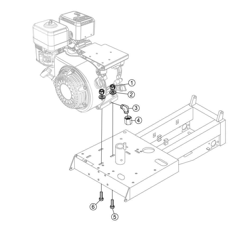 WBH-16 Engine Mounting Assembly Parts by Multiquip Whiteman