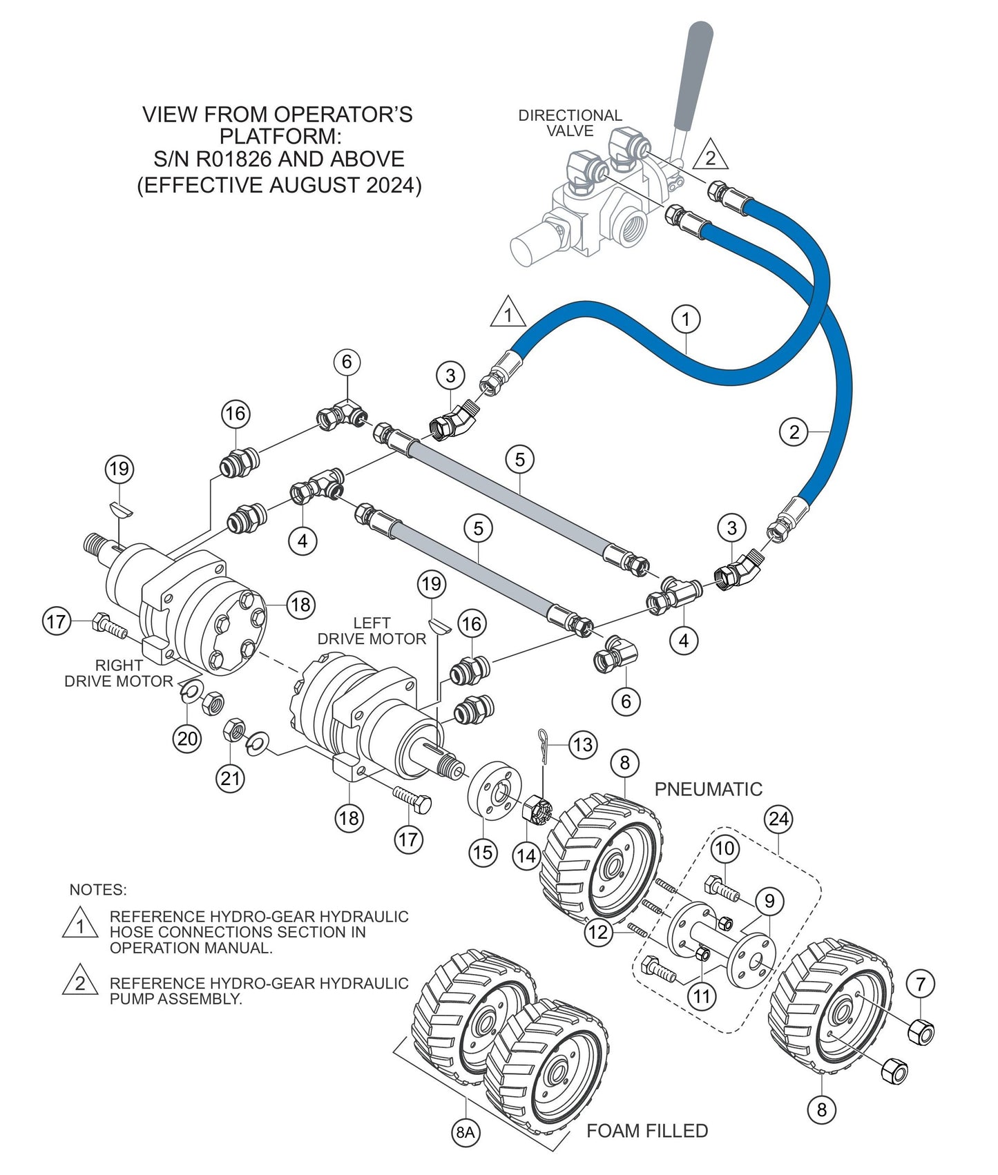 WBH-21EF Hengle Hydraulic Drive 2 Assembly Parts by Multiquip Whiteman