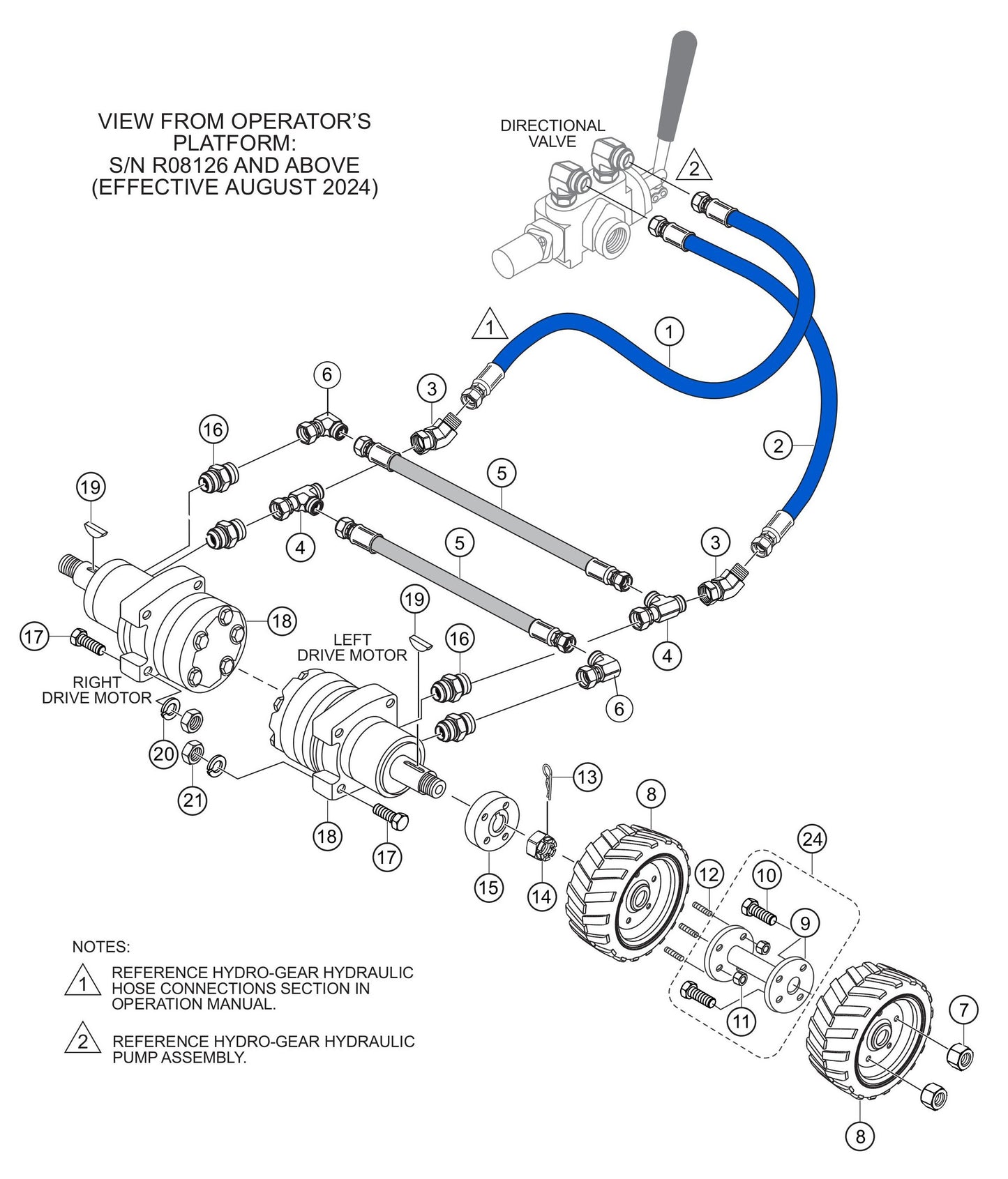 WBH-21EFP Hengle Hydraulic Drive 2 Assembly Parts by Multiquip Whiteman