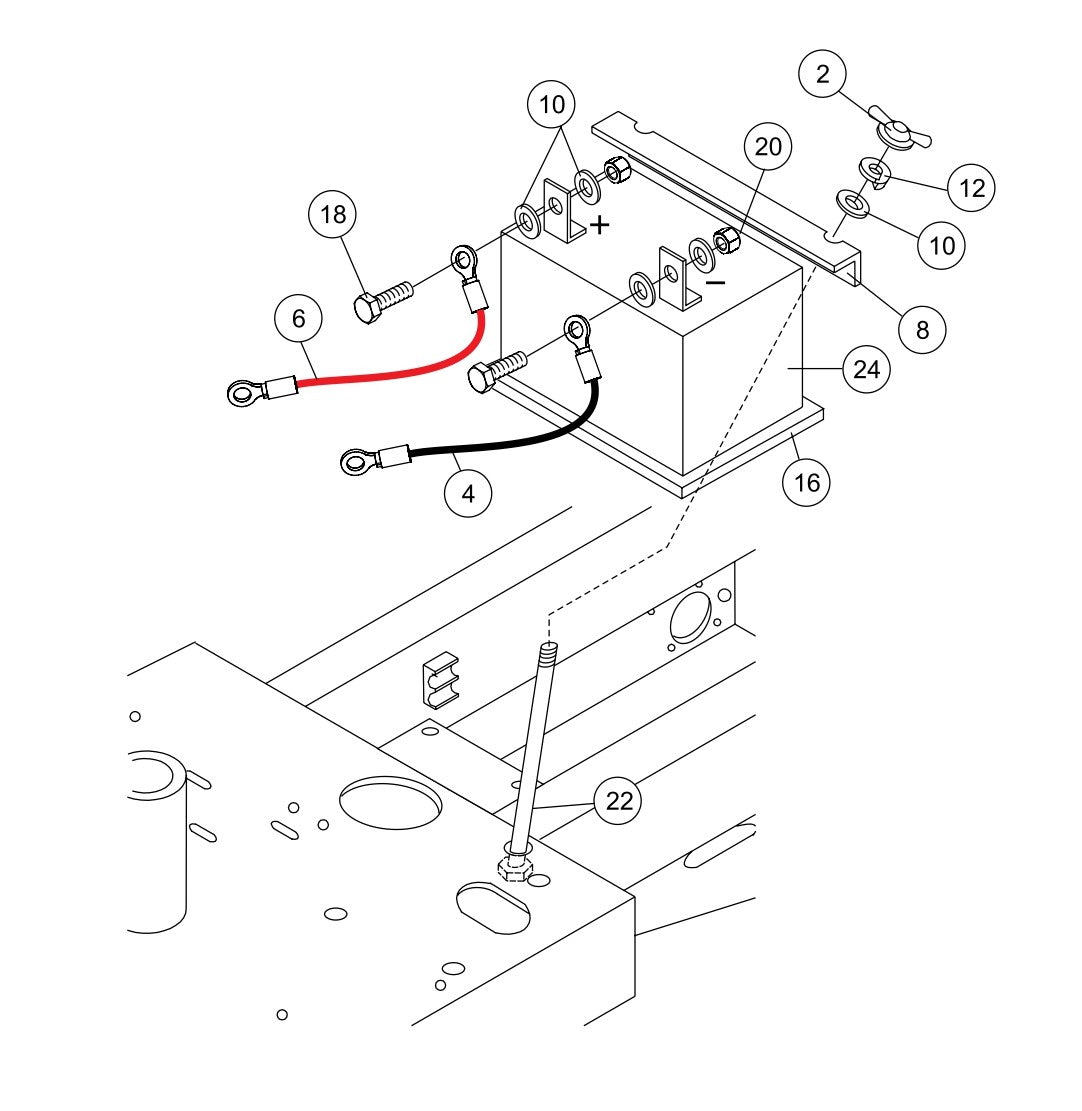 WBH-21EF Battery Assembly Parts by Multiquiup Whiteman