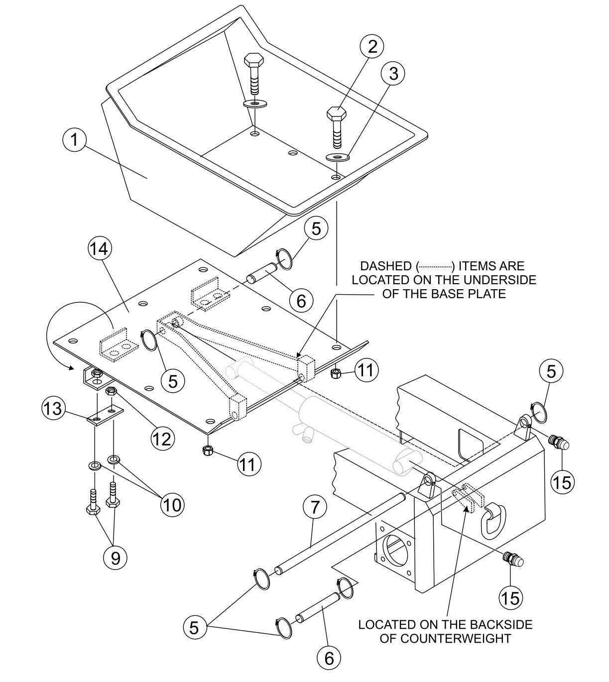 WBH-21EFP Tub Assembly Parts by Multiquip Whiteman