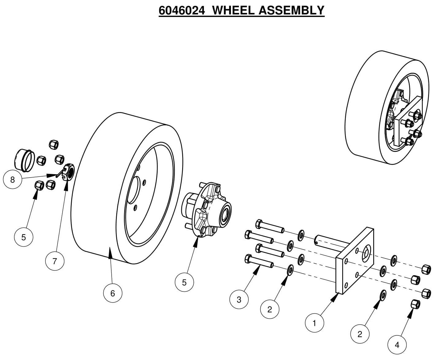 CC7874XL Wheel Assembly