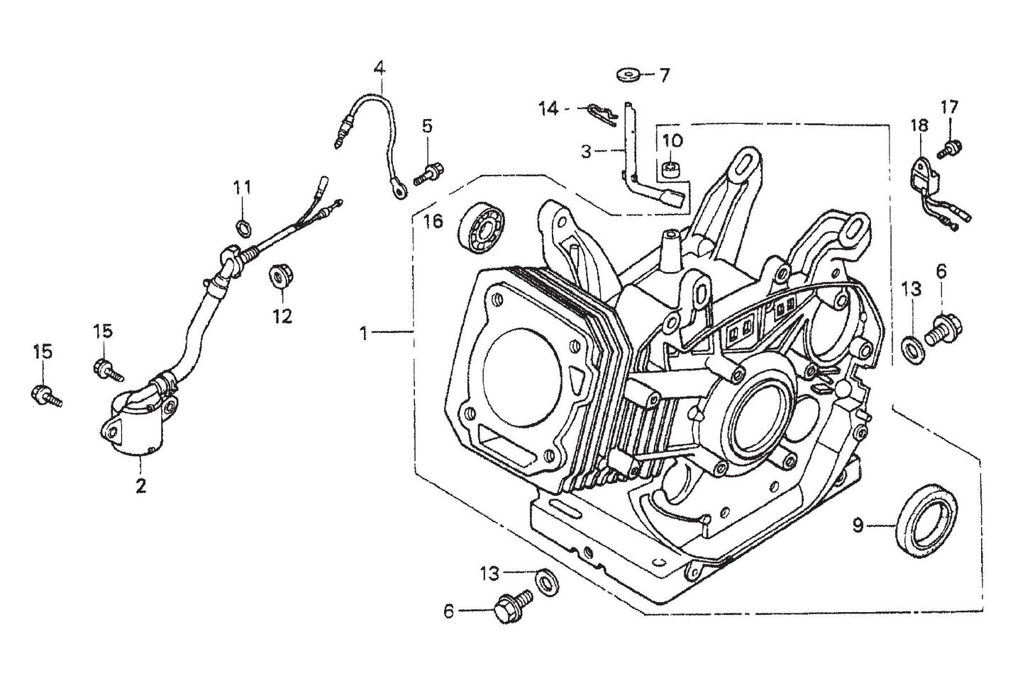 Cylinder Barrel Assembly Parts- WM120PH, WM120SH Honda GX390K1QA2/GX390U1QA2