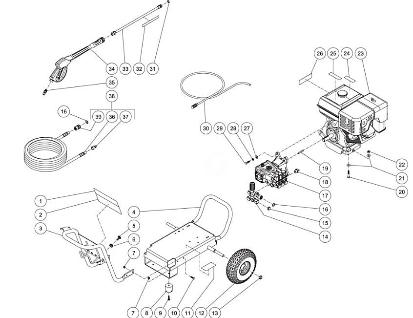 WP-4000-5MHB, WP-4000-5MKB, WP-4000-5MSB (sn:0-10817968) Frame Assembly Parts by MiTM