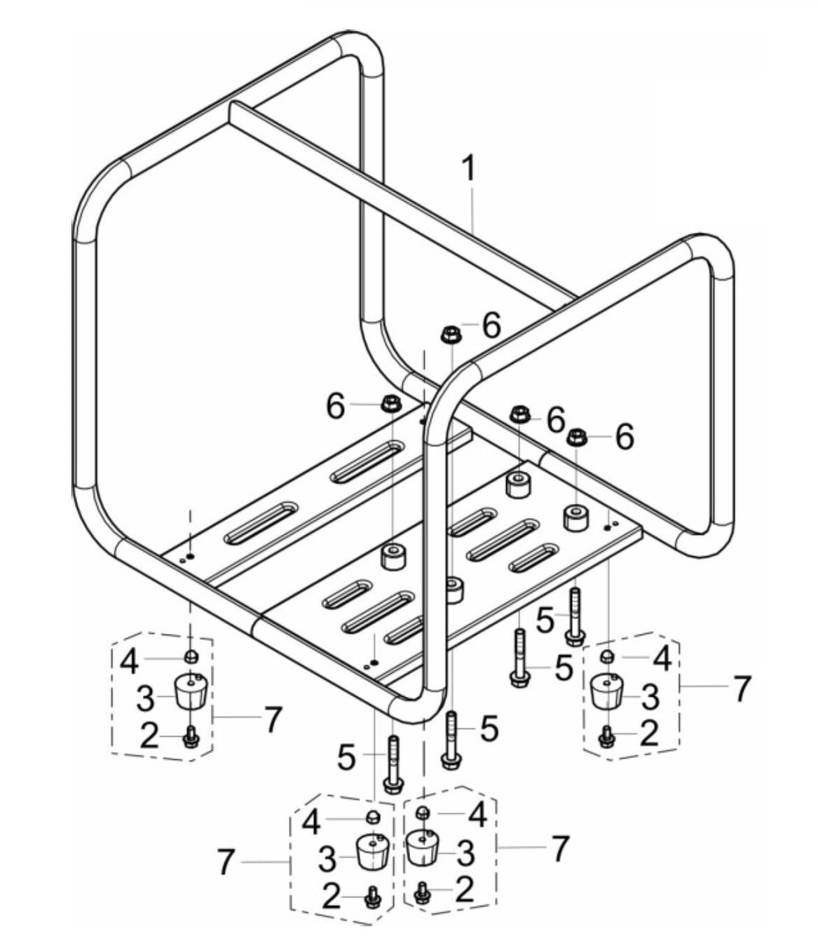 BE WP3065K Water Pump Frame Assembly Parts by BE Power Equipment