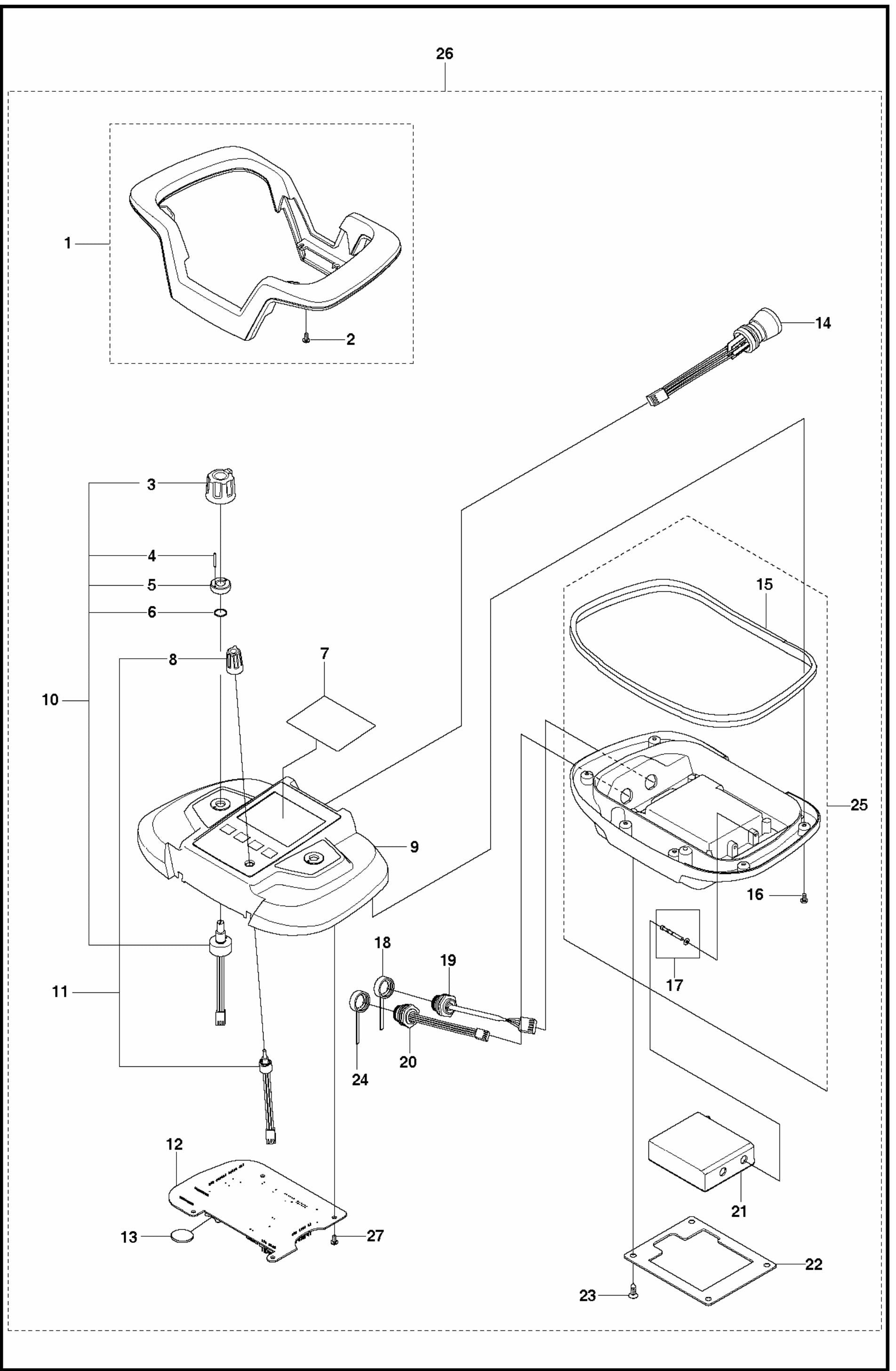 WS 220 Remote Control Assembly-1 Parts