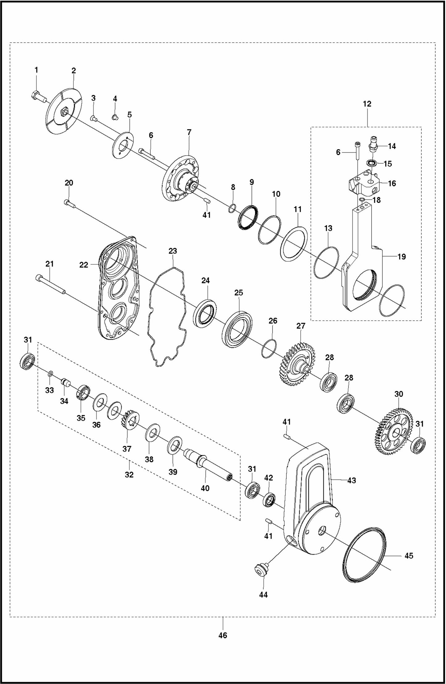 WS 220 Pivoting Arm Assembly Parts