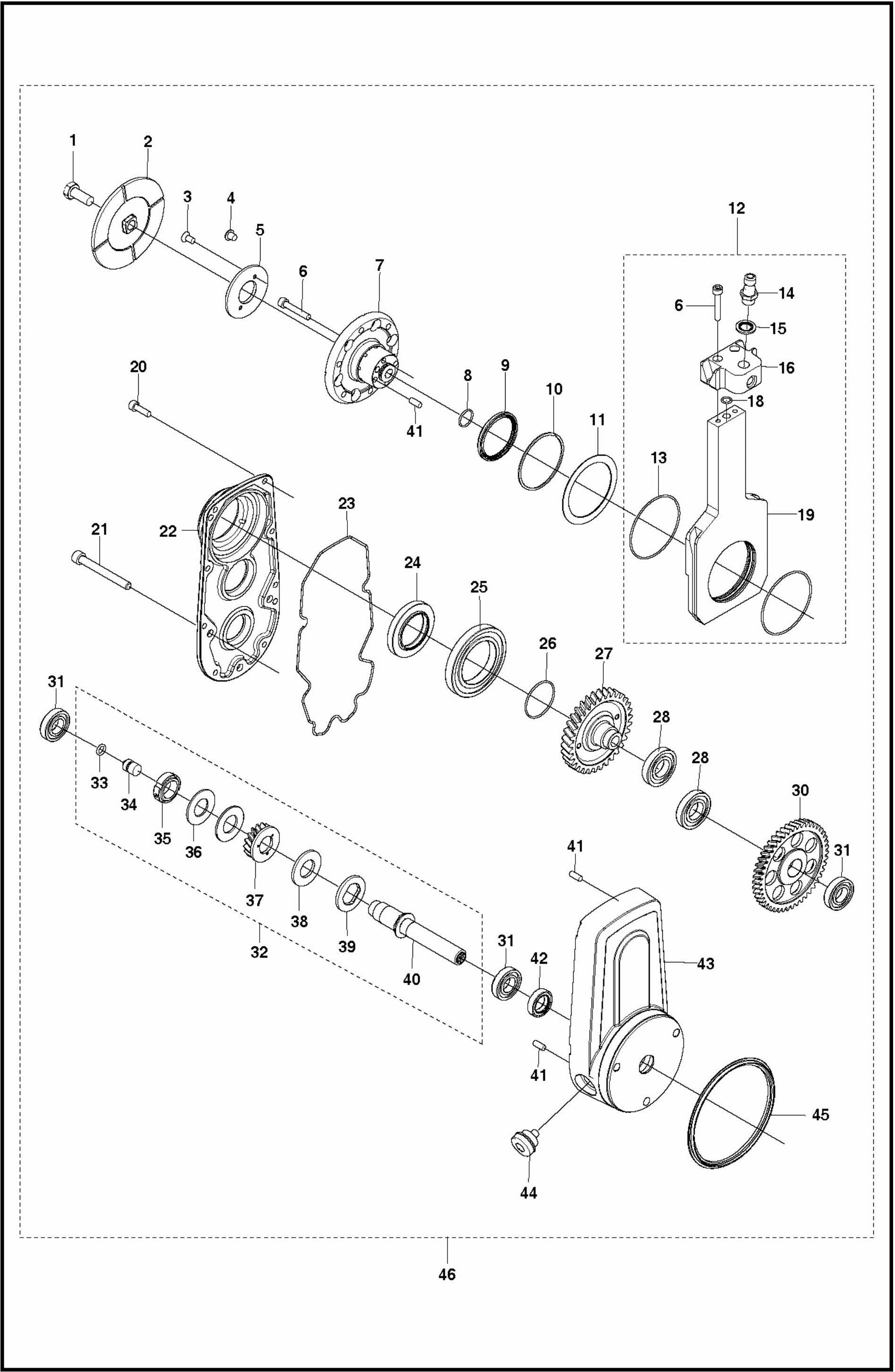 WS 220 Pivoting Arm Assembly Parts