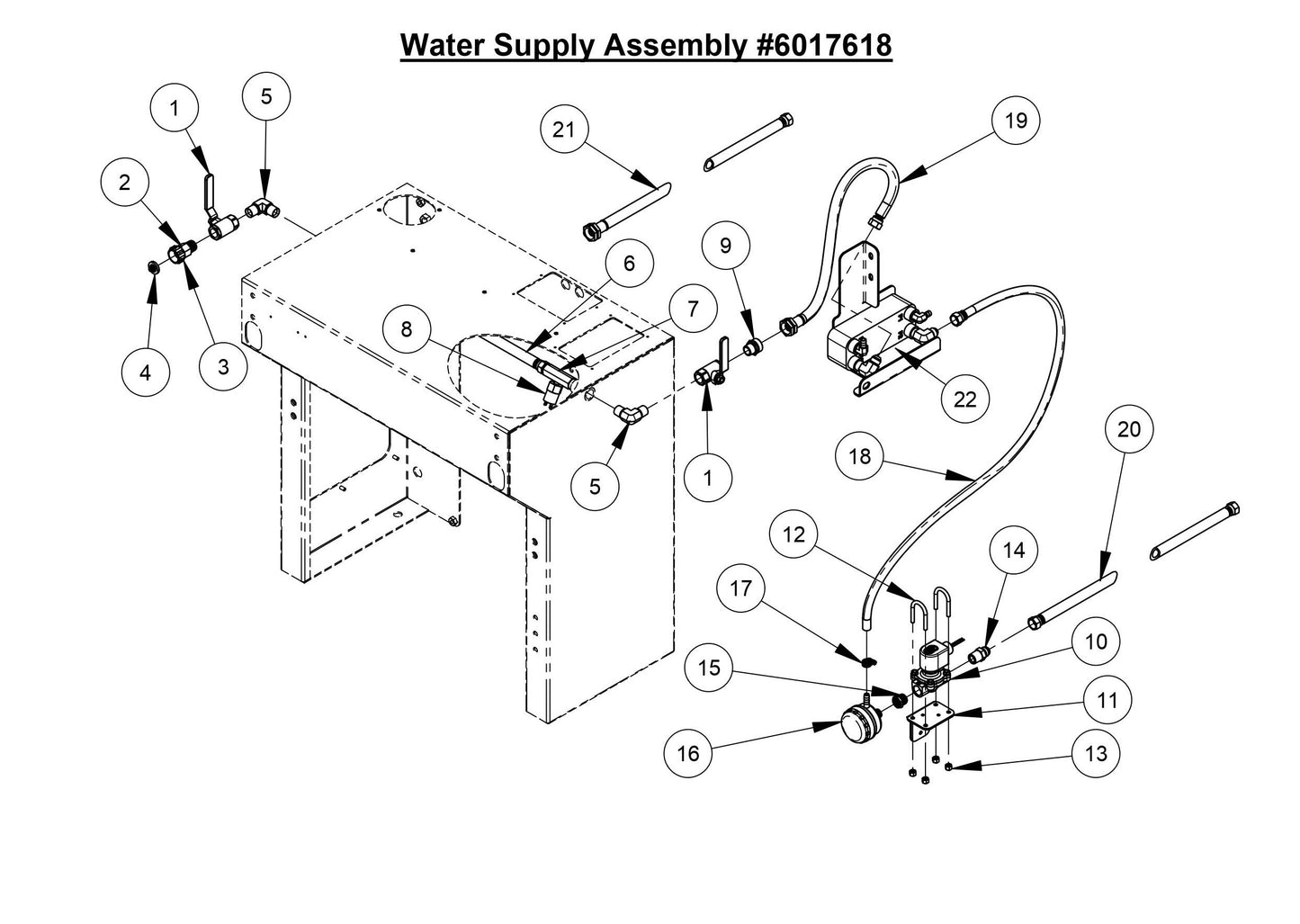CC7574DD Water Supply Assembly