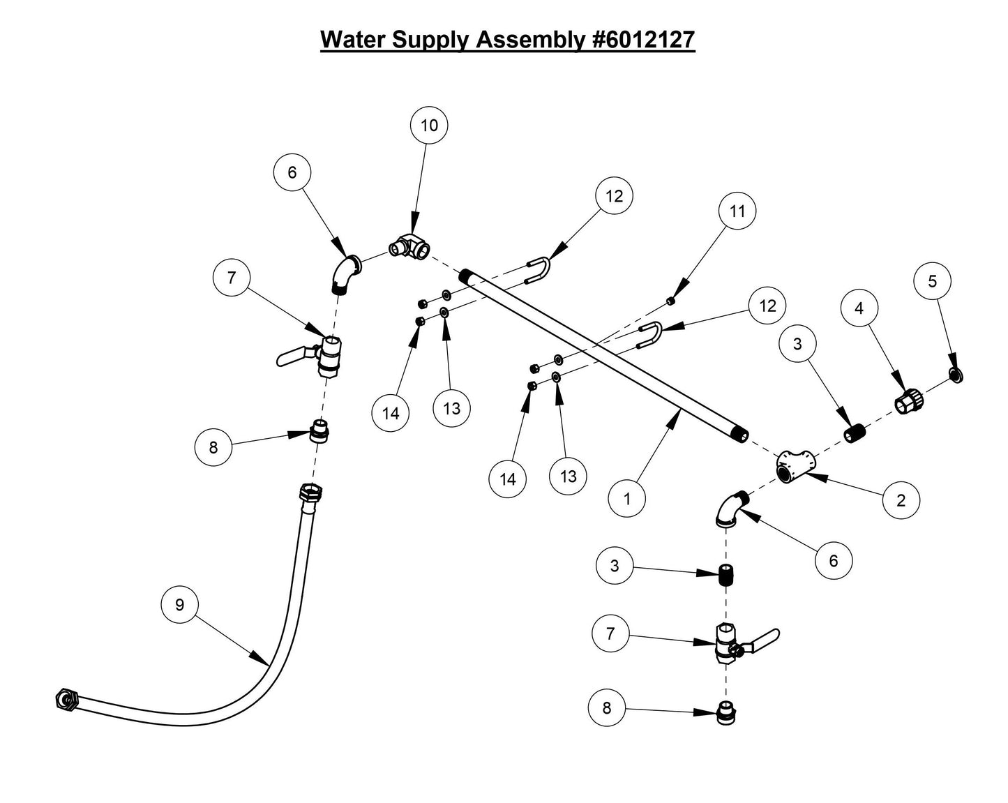 CC3700E Water Supply Assembly