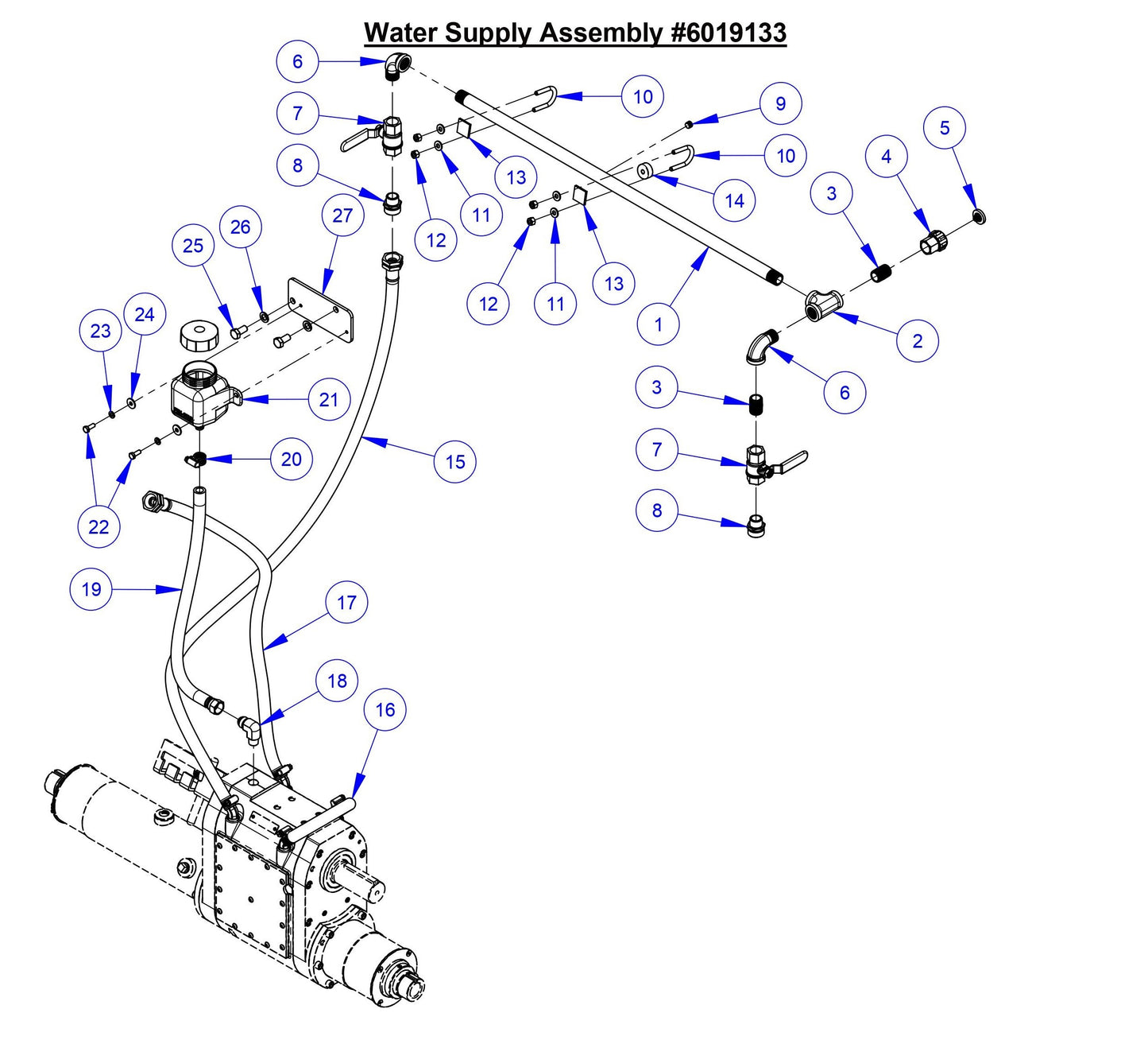 CC6566-3 Water Supply Assembly