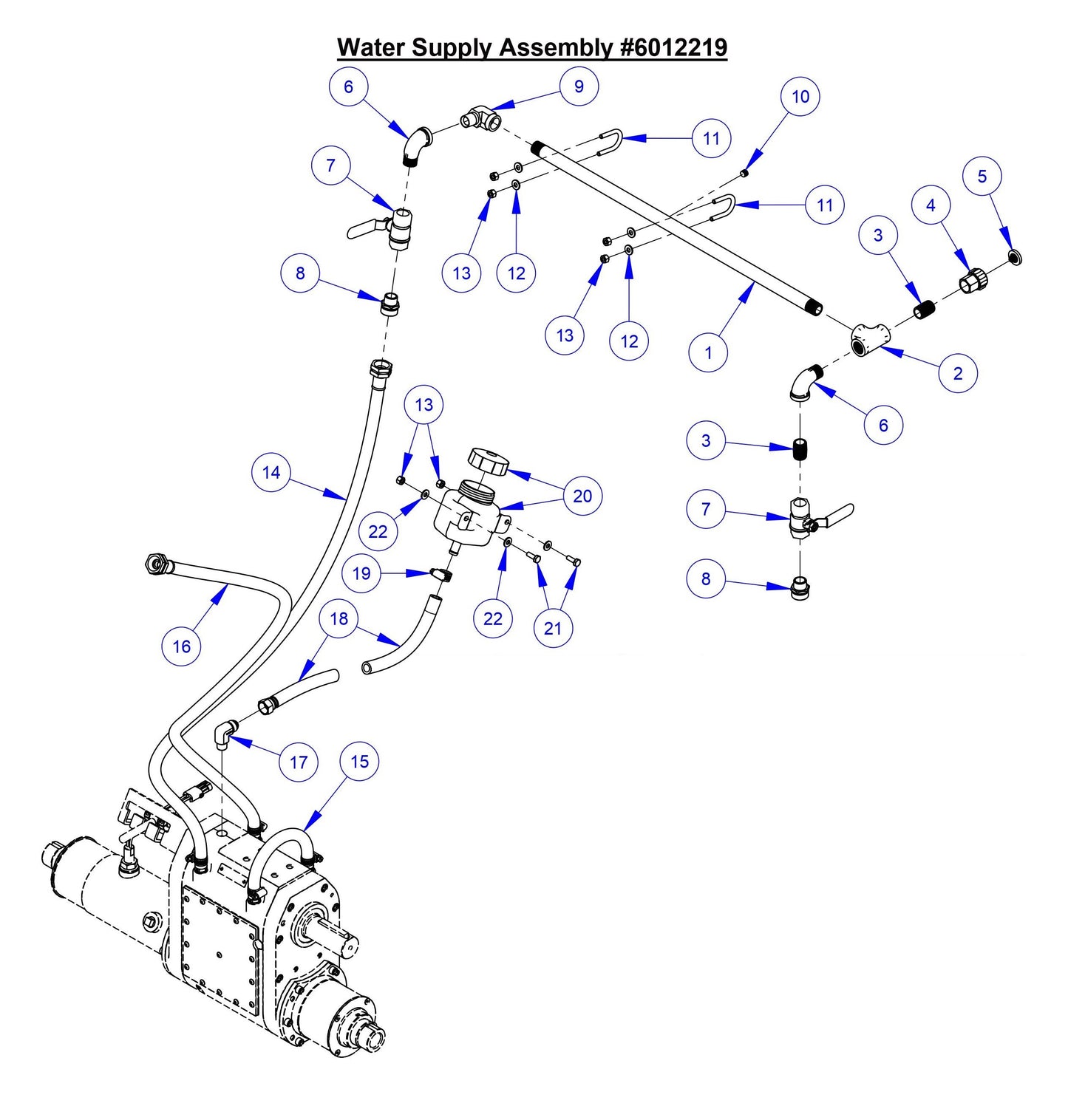 CC3700E-3 Water Supply Assembly
