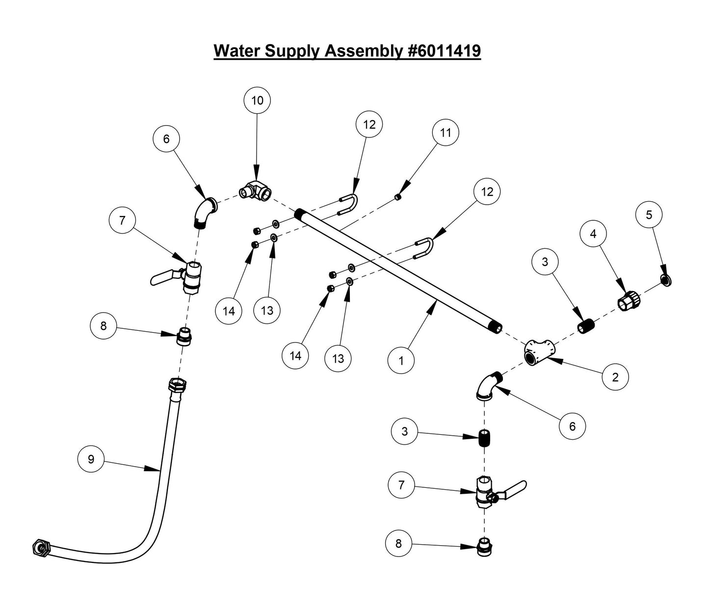 CC3500E (Water Supply Assembly)