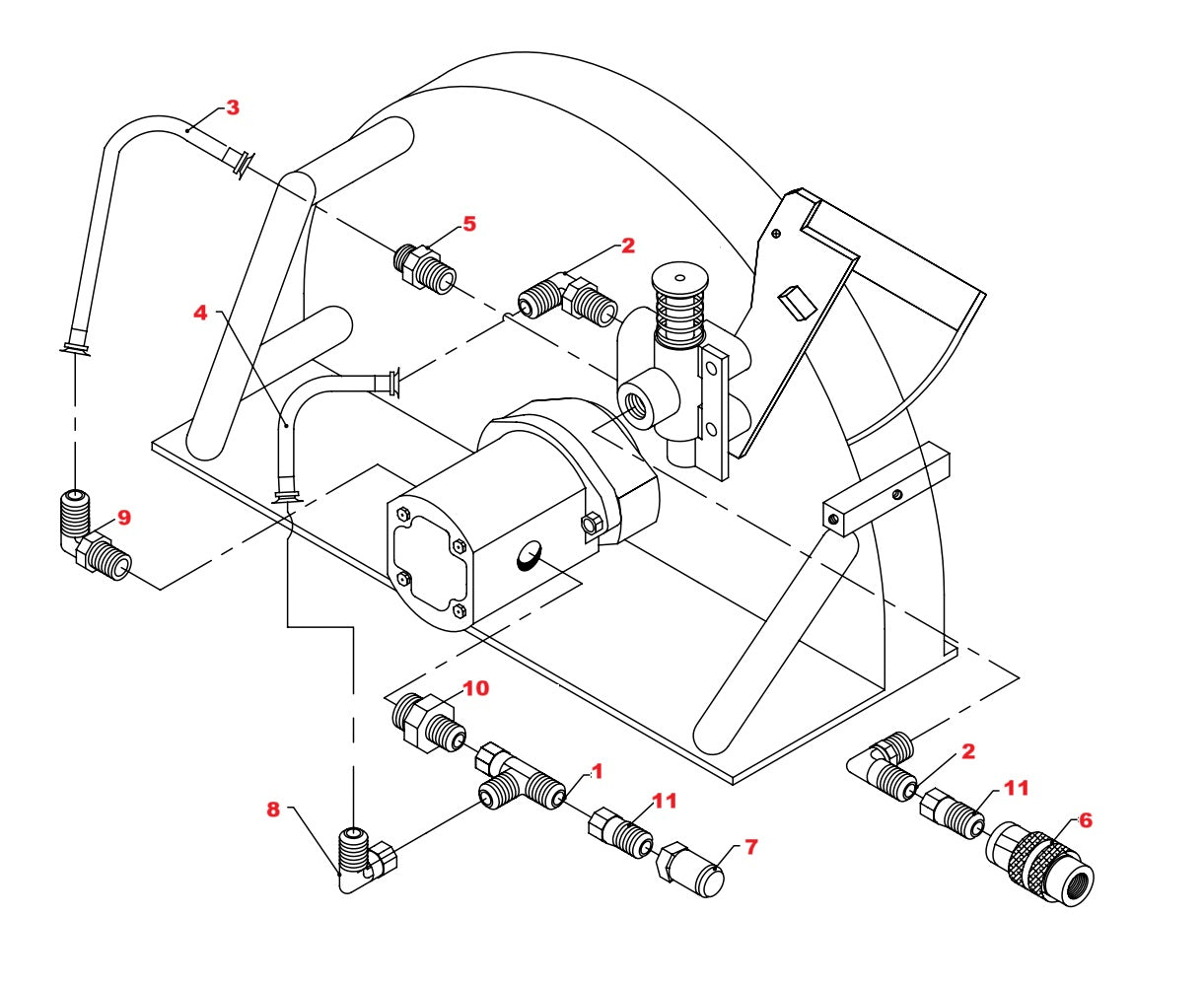 HS20 HS24 Hydraulic Hand Saw Assembly Parts-3