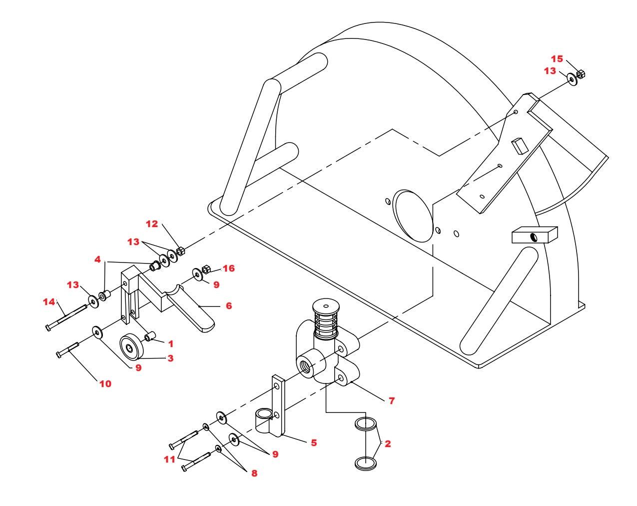 HS-20F Flush Cut Hydraulic Hand Saw Assembly Parts-2
